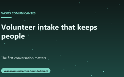Why Successful Volunteer Intake Programs Focus on the First Month